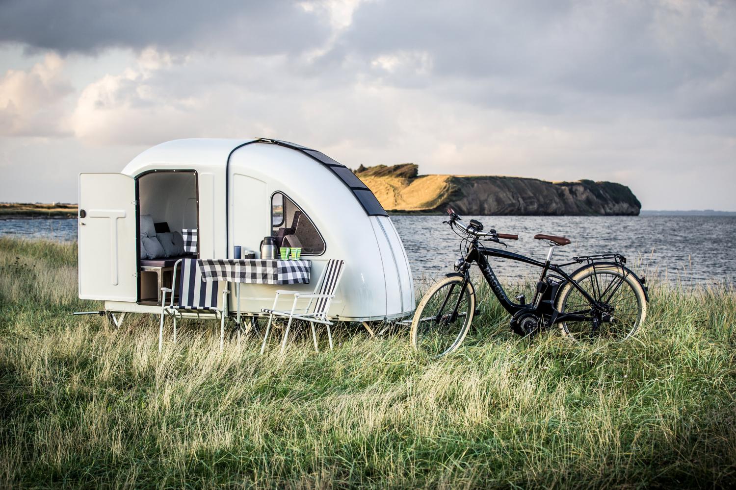 Wide Path Camper - Mini Bicycle Camper - Pull Behind Bike Camper