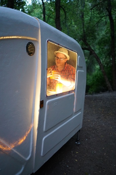 Wide Path Camper - Mini Bicycle Camper - Pull Behind Bike Camper