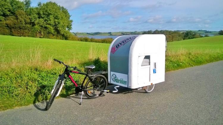 Wide Path Camper - Mini Bicycle Camper - Pull Behind Bike Camper