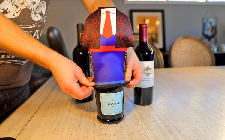 Wine Bottle Costume - Unique wine bottle covers - Spanish bullfighter bottle cover