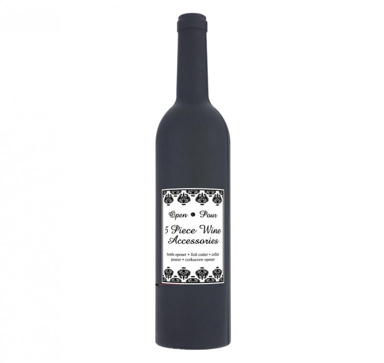 Wine Bottle Shaped Wine Tools Container