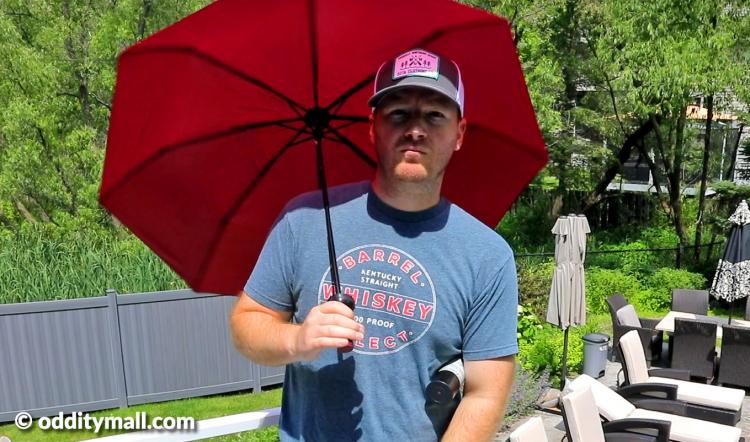 Wine bottle umbrella - Secret umbrella hidden inside fake wine bottle