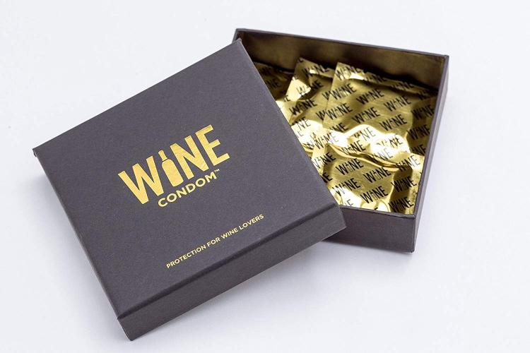 Wine Condoms - Rubber latex condom for wine bottles