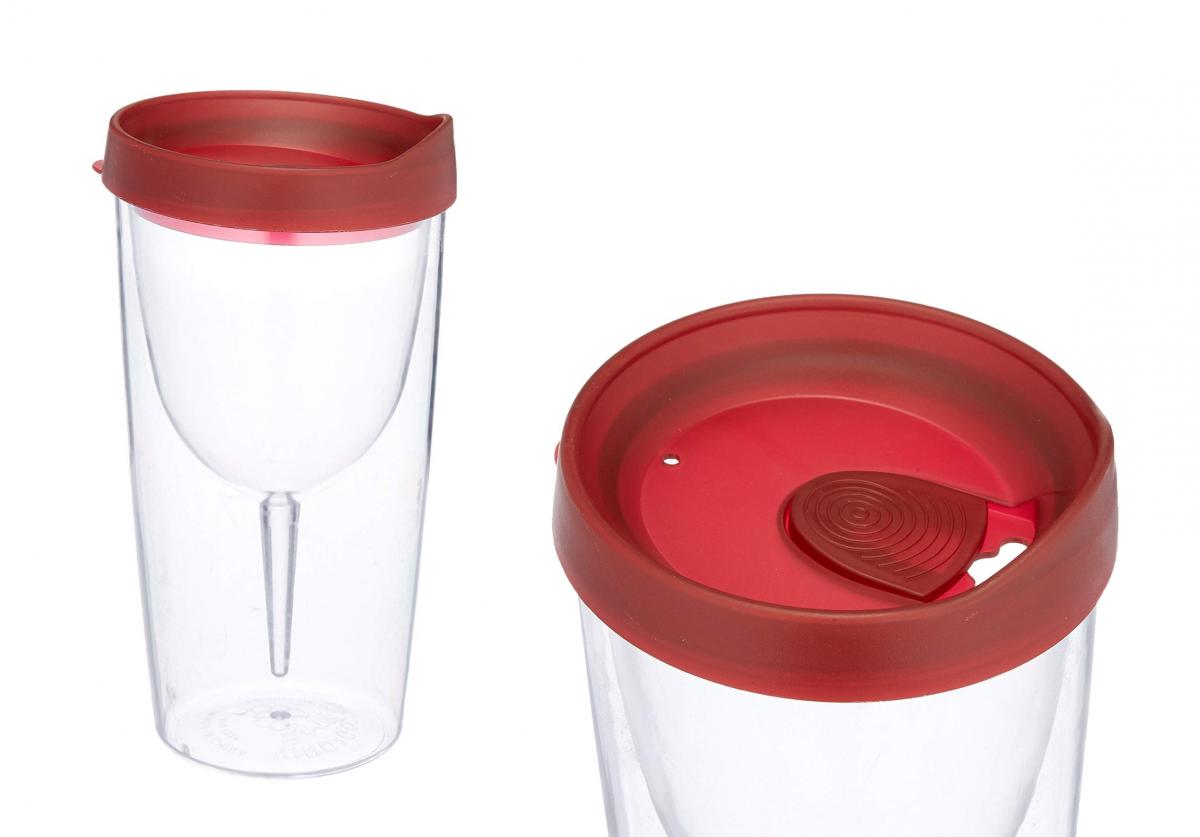 Vino2Go Wine Glass Sippy Cup For Drinking Wine On The Go
