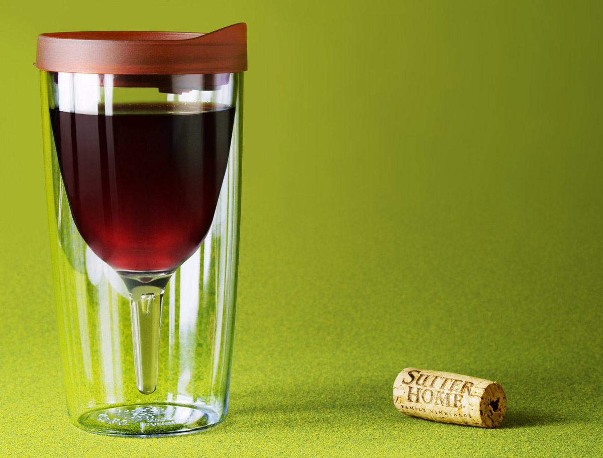 Vino2Go Wine Glass Sippy Cup For Drinking Wine On The Go