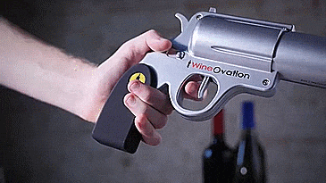 Wine Gun - Pull the trigger to open wine bottle - corkscrew wine gun