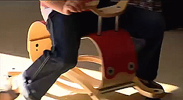 Wishbone Flip - 3 in 1 Rocker Roller Toy - GIF