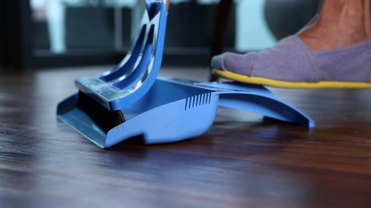 Wisp One handed broom - stand while sweeping into dustpan - Unique broom with tons of features