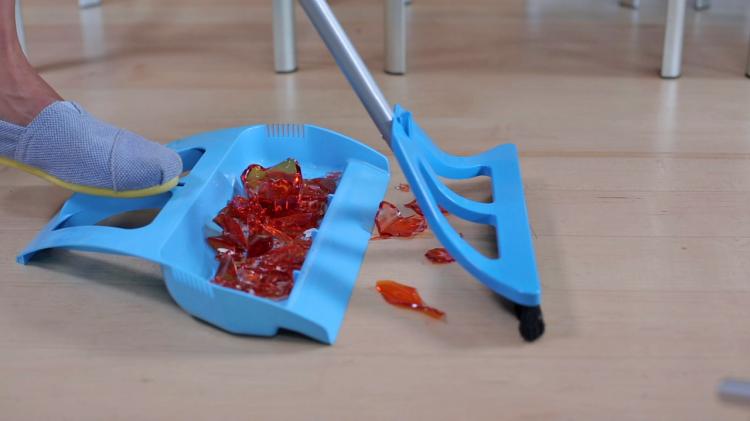 Wisp One handed broom - stand while sweeping into dustpan - Unique broom with tons of features