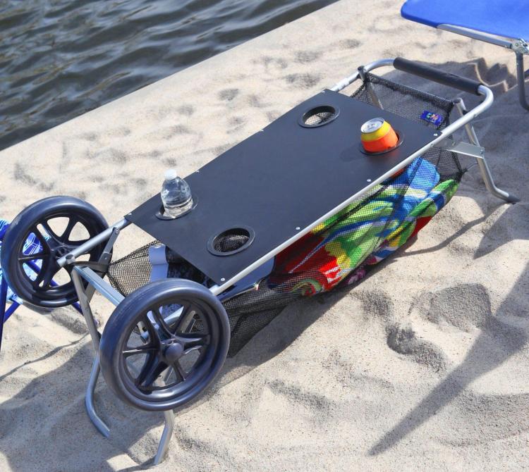 Wonder Cart Beach Cart That Doubles as a Table - Beach cart table