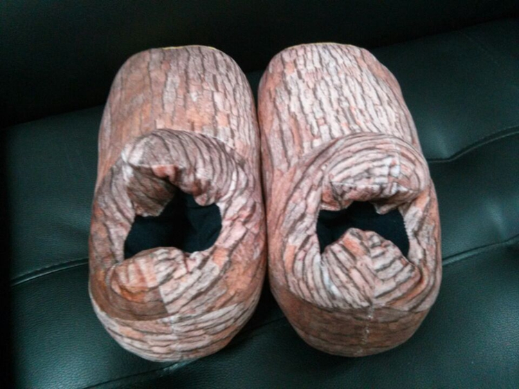 Wood Stump Slippers - Log slippers