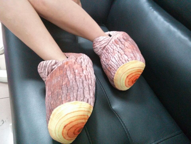Wood Stump Slippers - Log slippers
