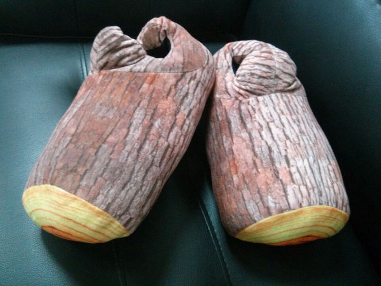 Wood Stump Slippers - Log slippers