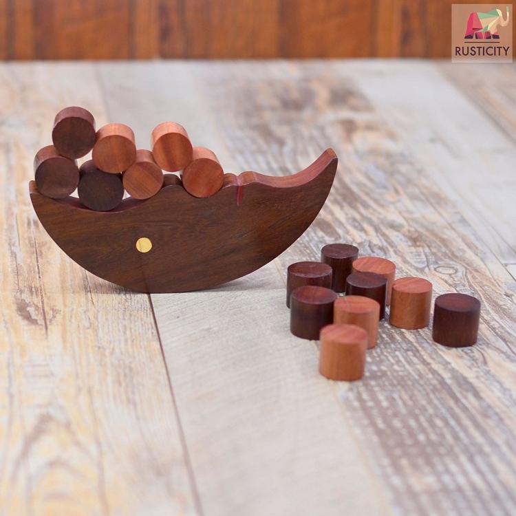 durable and decay resistant - Crescent Moon Balance Game Toy