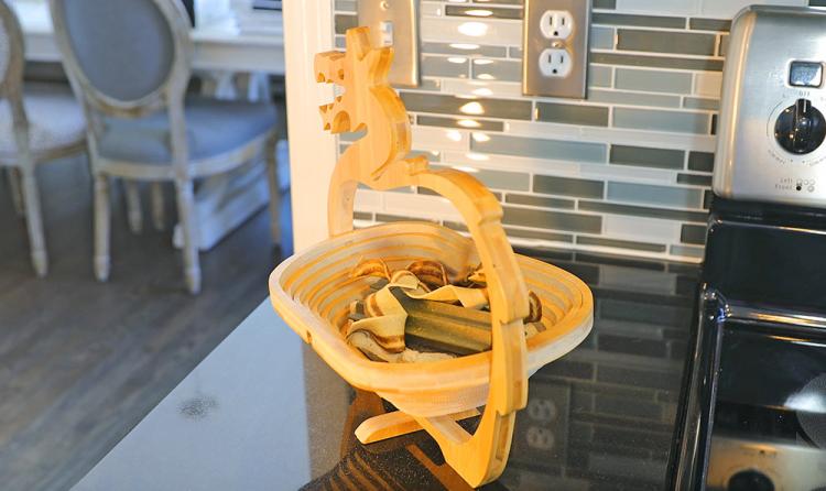 Wooden Dragon Basket - Nesting Bamboo Dragon Bowl