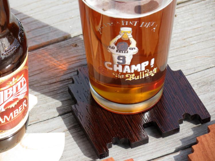 Wooden Pac-Man Coasters