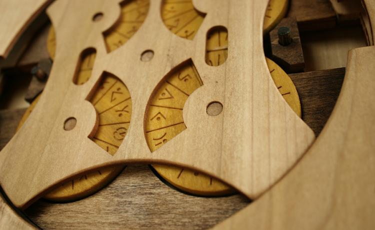 Codex Silenda Wooden Puzzle Book - Puzzle Book Makes You Solve Puzzle Before Turning Page