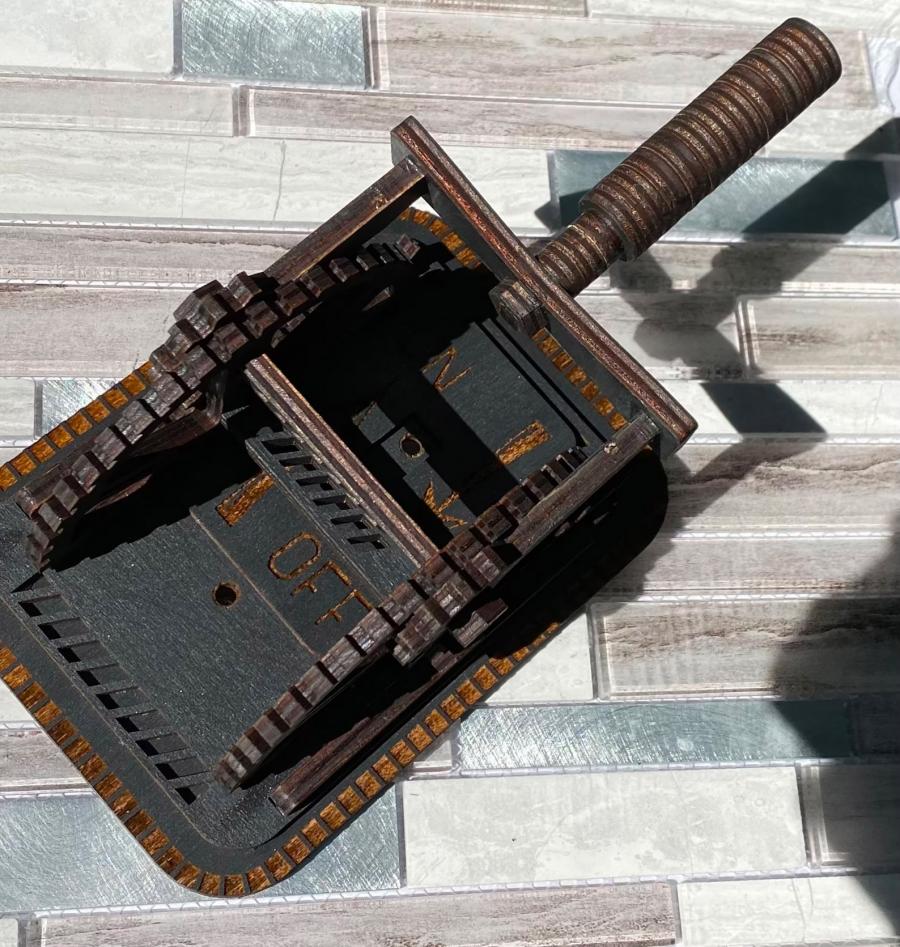 Giant Wooden Steampunk Light Switch