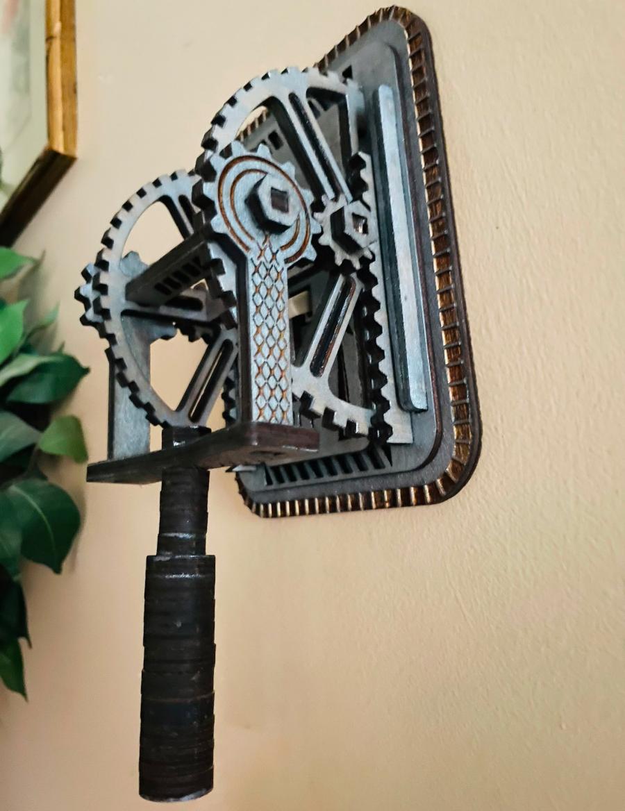 Giant Wooden Steampunk Light Switch