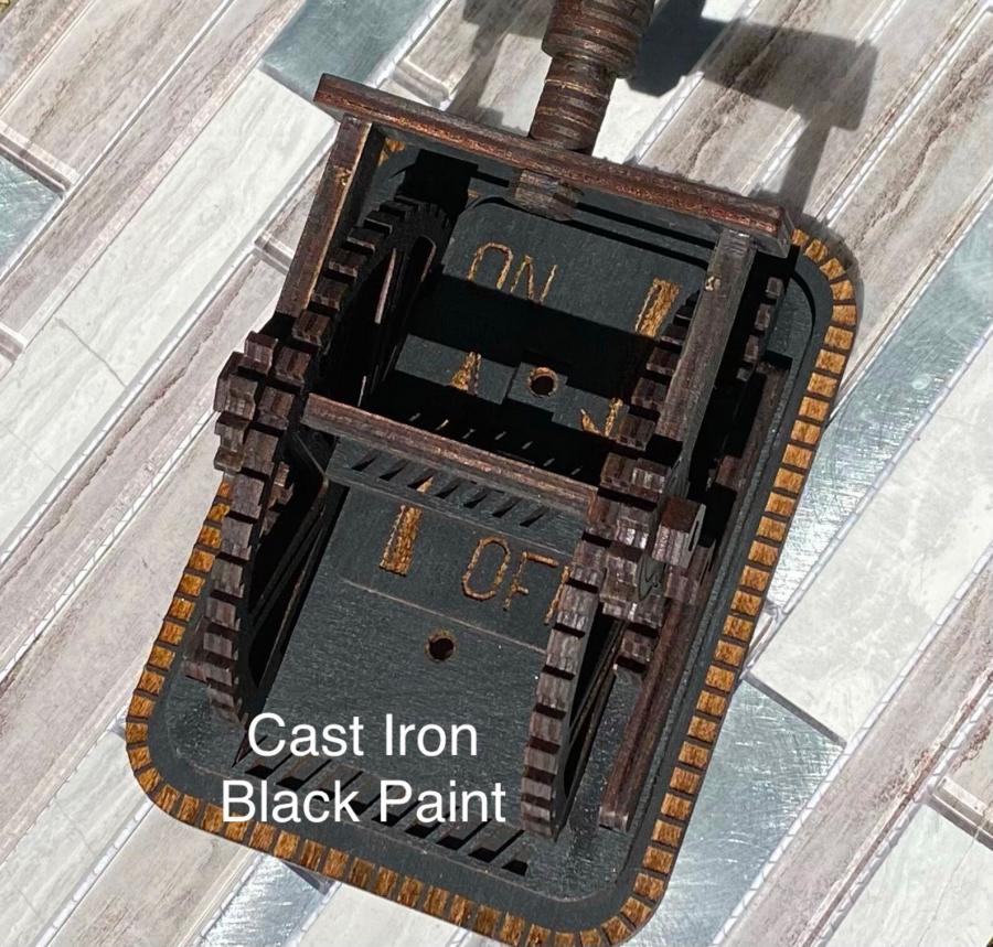 Giant Wooden Steampunk Light Switch