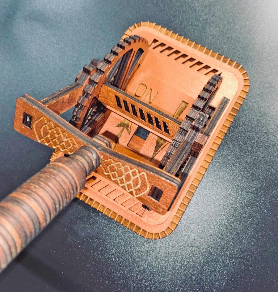 Giant Wooden Steampunk Light Switch