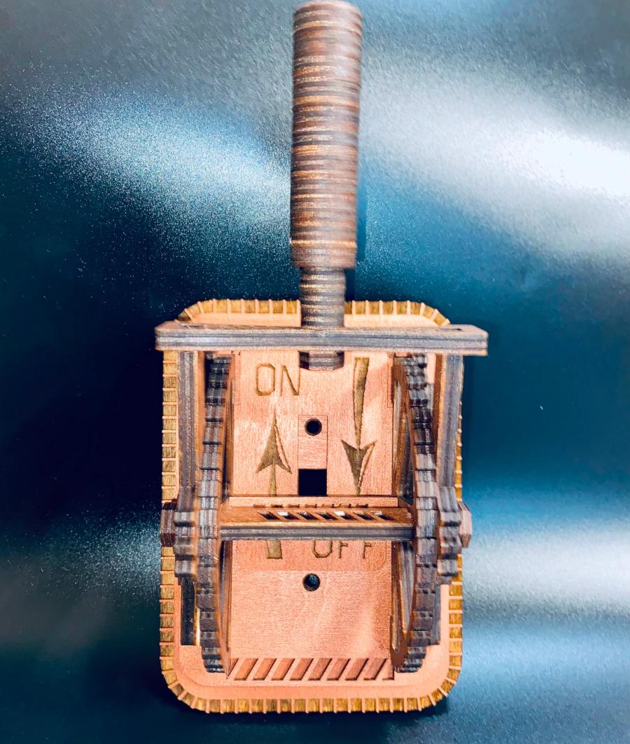 Giant Wooden Steampunk Light Switch
