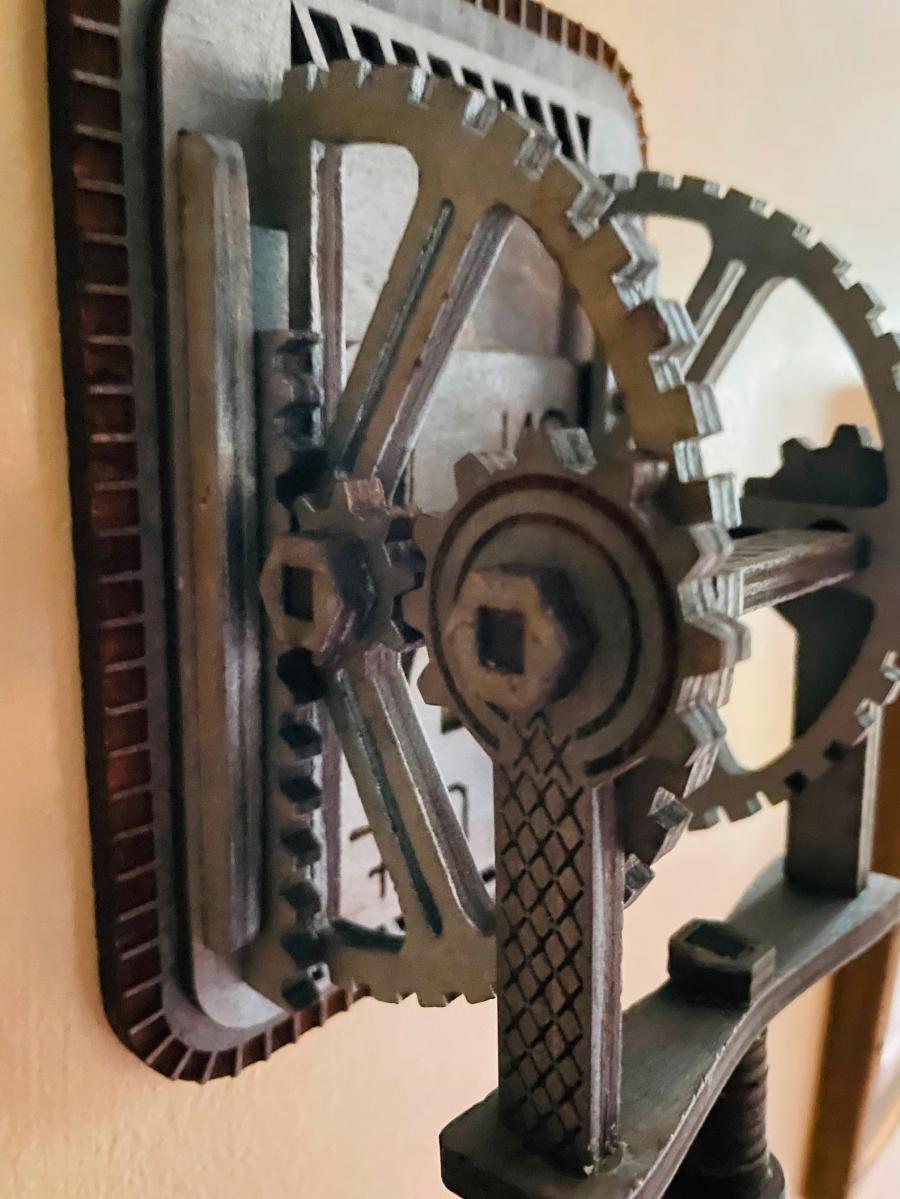 Giant Wooden Steampunk Light Switch