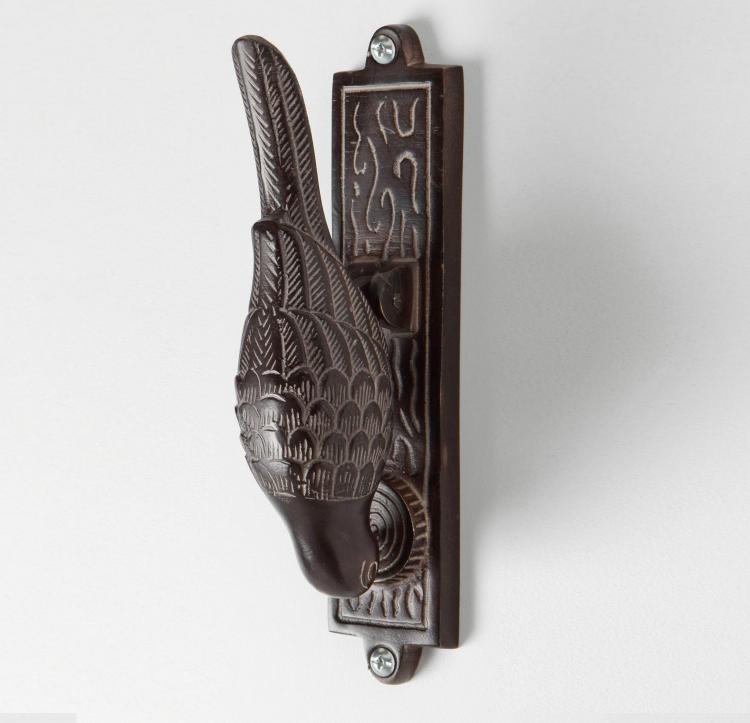 Brass Woodpecker Doorknocker