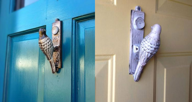 Brass Woodpecker Doorknocker