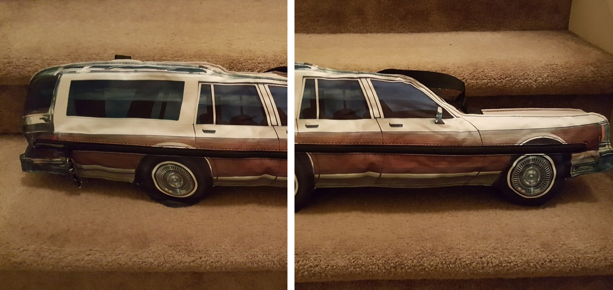 Woody Station Wagon Shaped drink cooler sling bag
