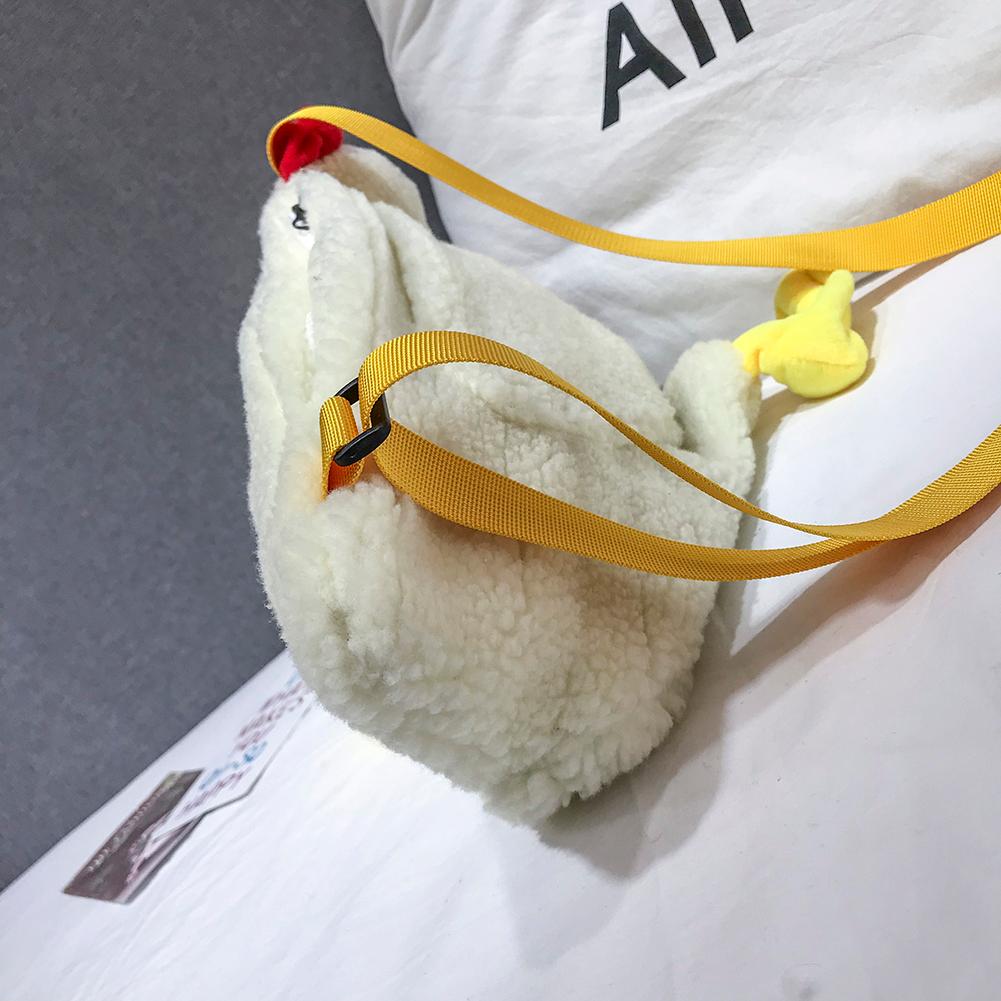 Wool Chicken Bag - Fleece Chicken Shaped Purse