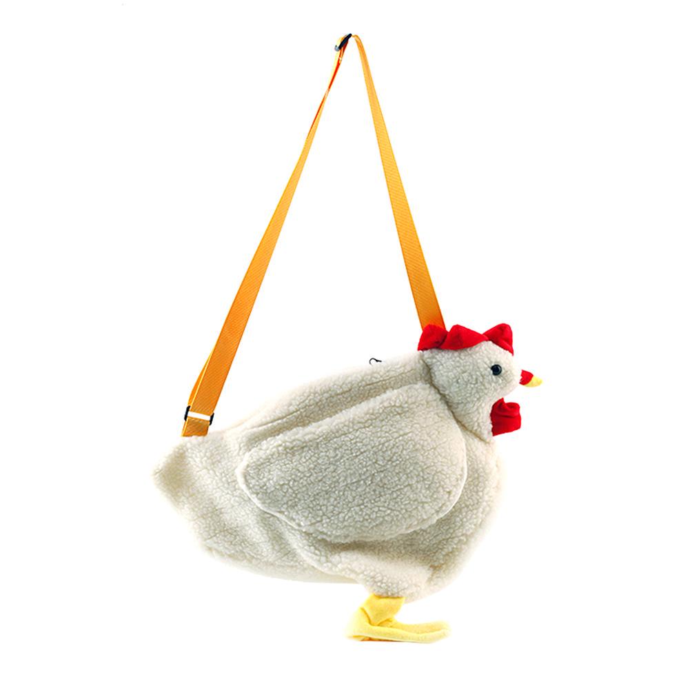 Wool Chicken Bag - Fleece Chicken Shaped Purse