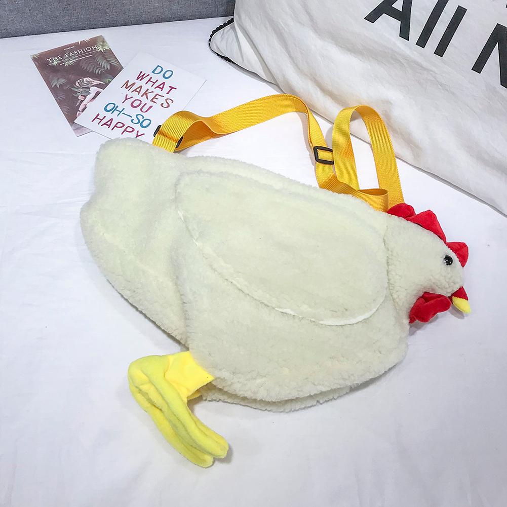 Wool Chicken Bag - Fleece Chicken Shaped Purse