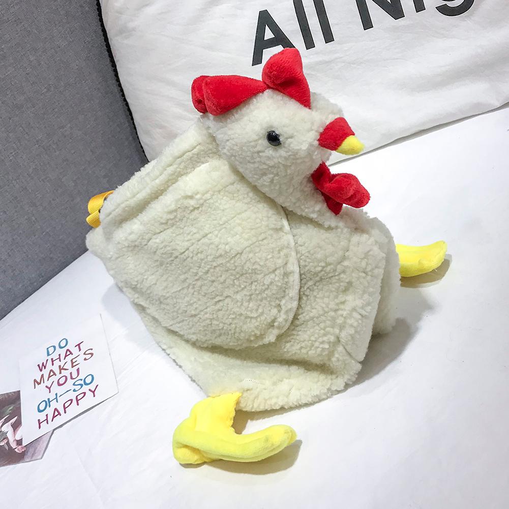 Wool Chicken Bag - Fleece Chicken Shaped Purse