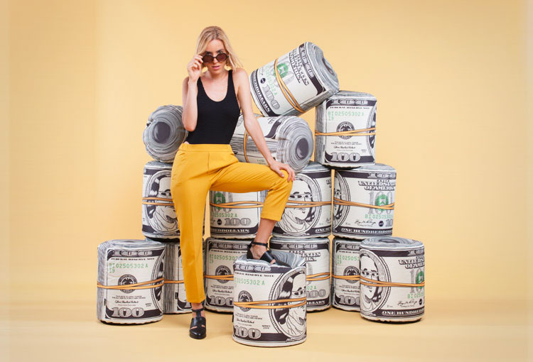 Woouf Wad of Cash Bean Bag Chair