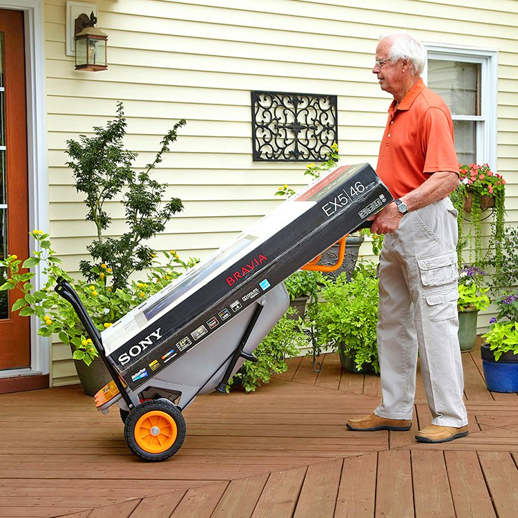 WORX Aerocart 8-in-1 Multi-Function Wheelbarrow Yard Cart - multi-tool leverage cart lifts heavy objects