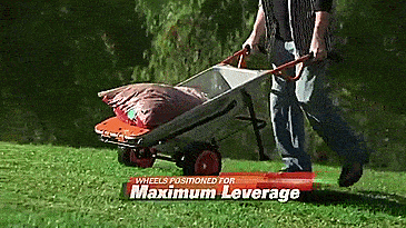 WORX Aerocart 8-in-1 Multi-Function Wheelbarrow Yard Cart - multi-tool leverage cart lifts heavy objects