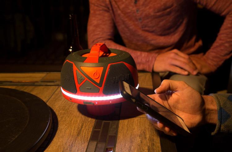 Wow-Sound Floating Speaker - Waterproof, 360 Degree Rugged Speaker - Best outdoor adventure camping speaker