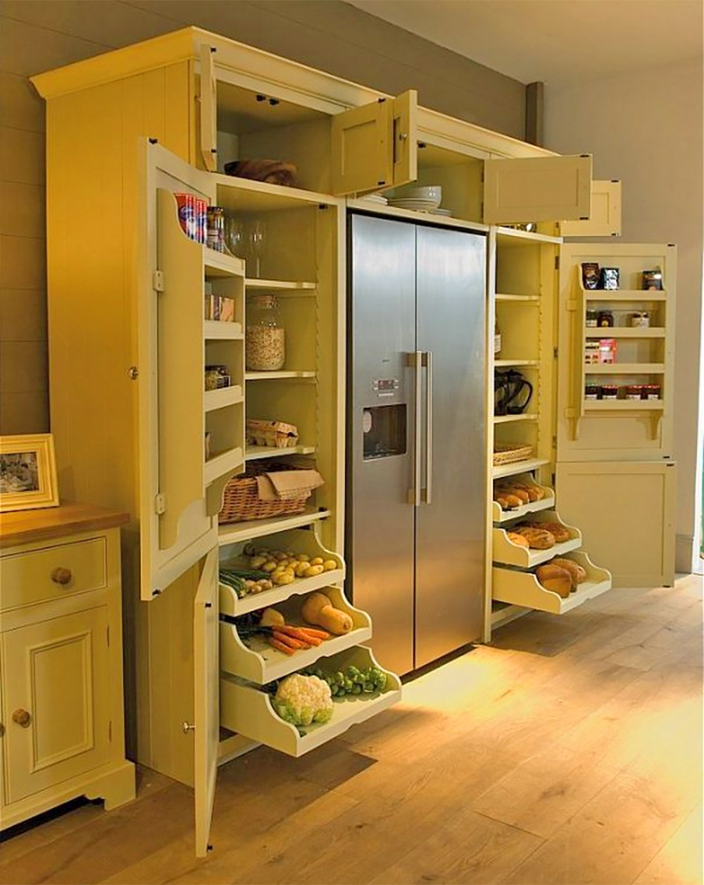 Neptune Wrap-Around Refrigerator Pantry Is The Ultimate Kitchen Storage Solution - Neptune Grand Larder Unit