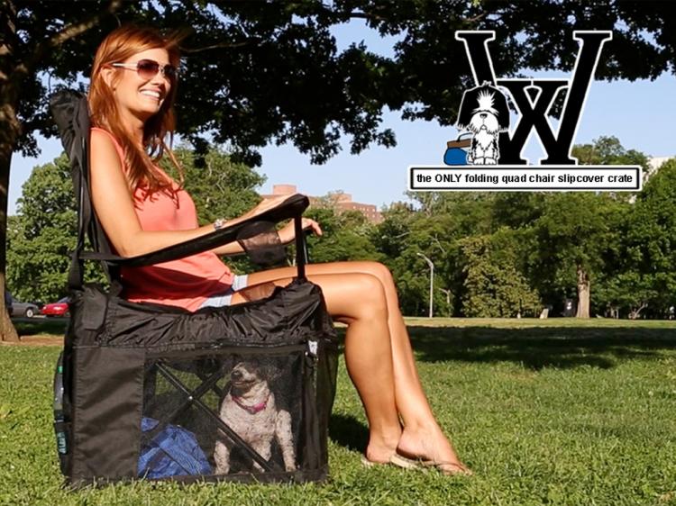 Wrapsit Converts Your Lawn Chair Into A Pet Crate - lawn-chair pet crate