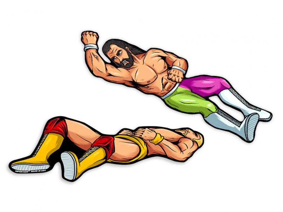 Wrestler Elbow Drop Rear Wiper Blade Attachment Decal