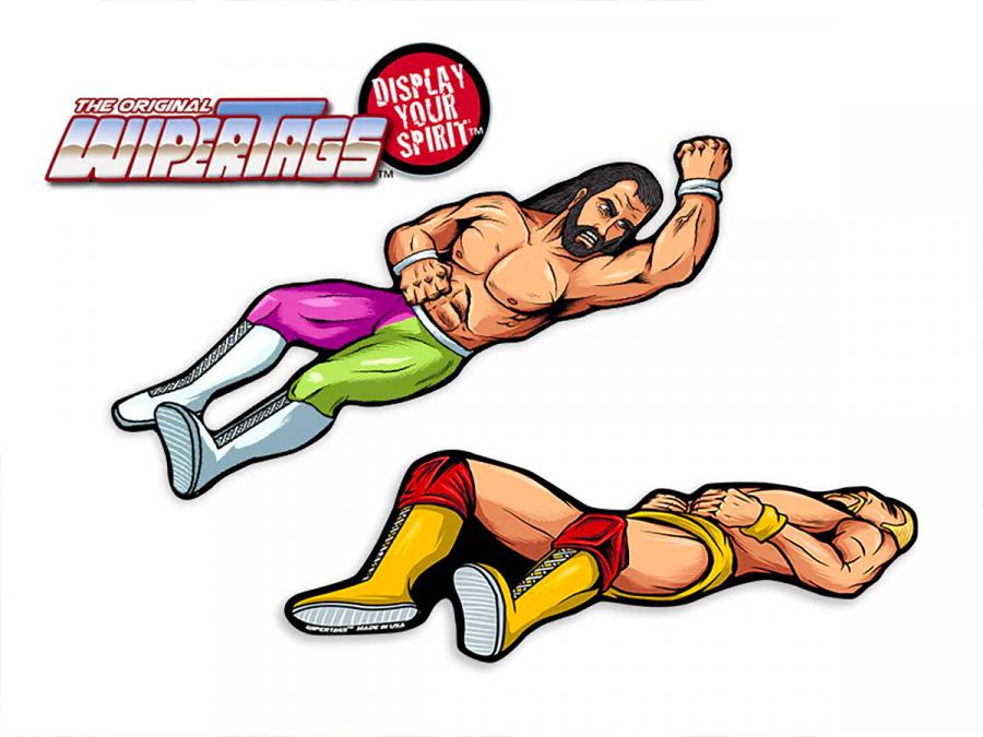 Wrestler Elbow Drop Rear Wiper Blade Attachment Decal