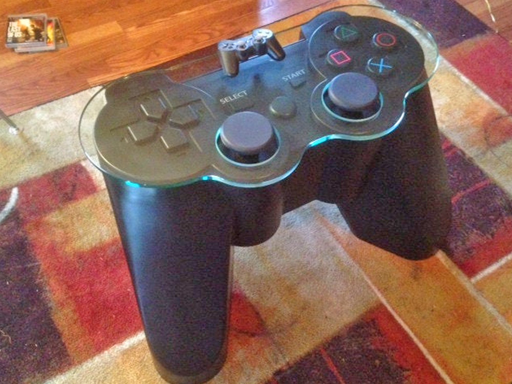 Giant Playstation Controller Replica Coffee Table