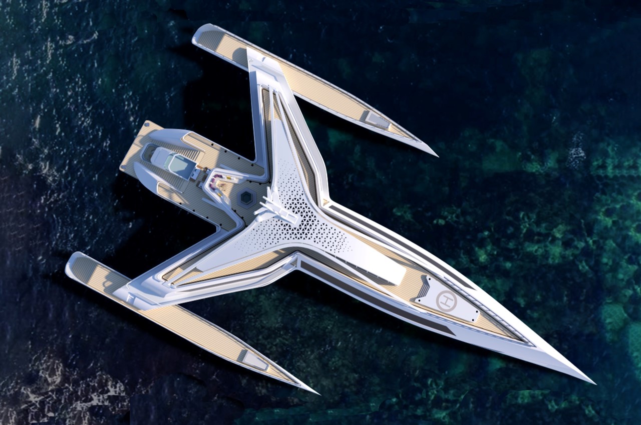 Y-Wing Star Wars Super Yacht - Estrella by Yeojin Jung
