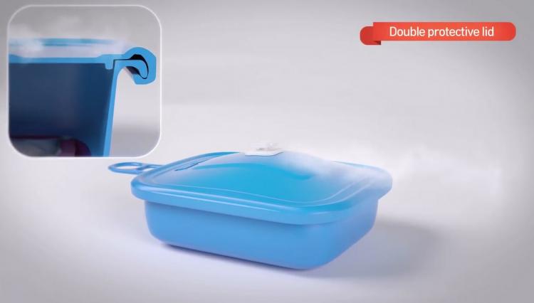Yabul Flameless Silicone Cooker - Portable heat pack cooker lets you cook hot meal anywhere
