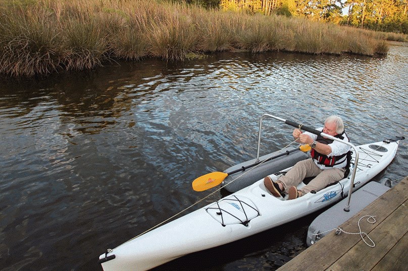 Yak-a-Launcher Easy Kayak Entry Assist Tool Floating Kayak Dock