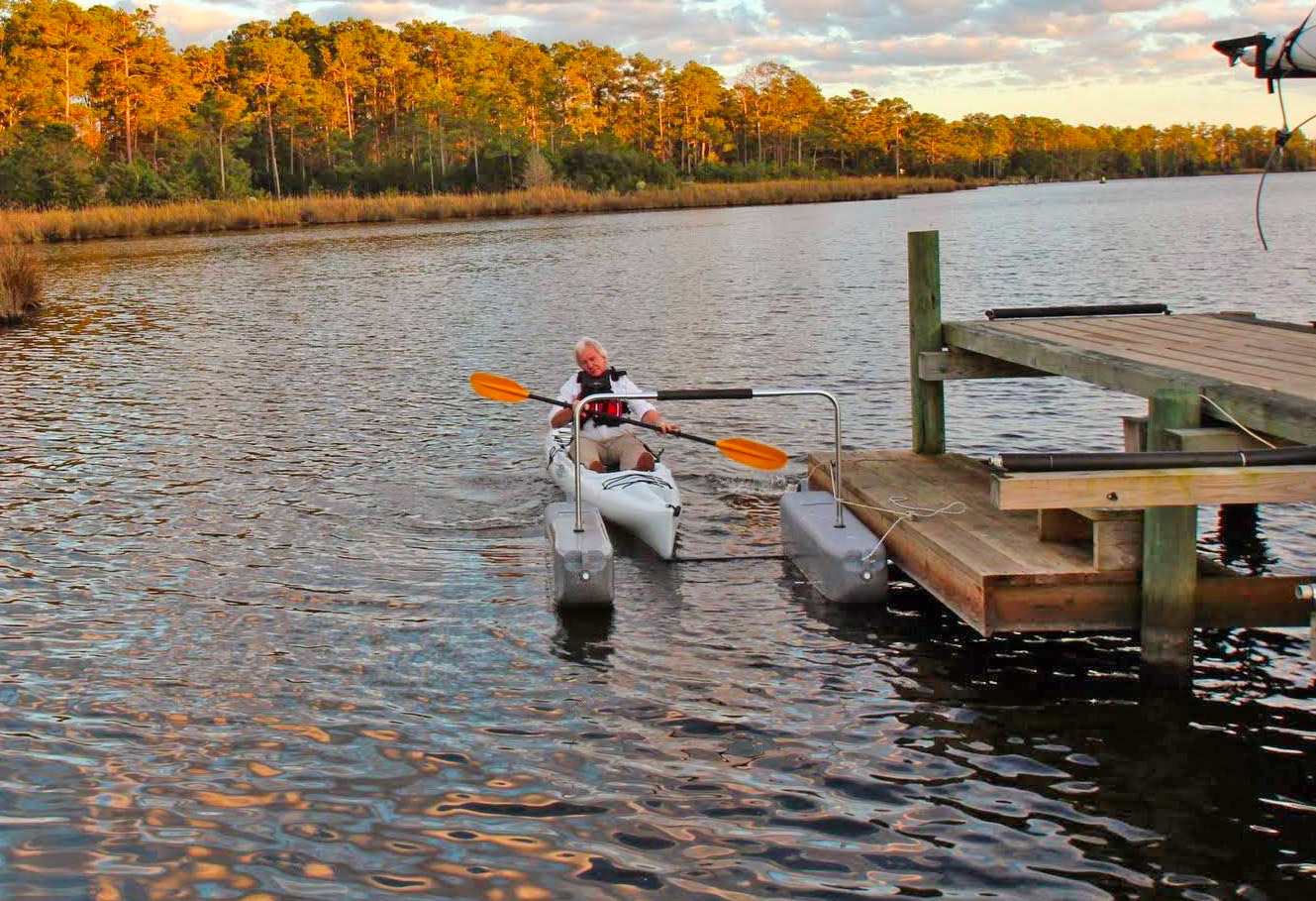 Yak-a-Launcher Easy Kayak Entry Assist Tool Floating Kayak Dock