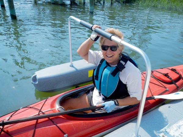 Yak-a-Launcher Easy Kayak Entry Assist Tool Floating Kayak Dock