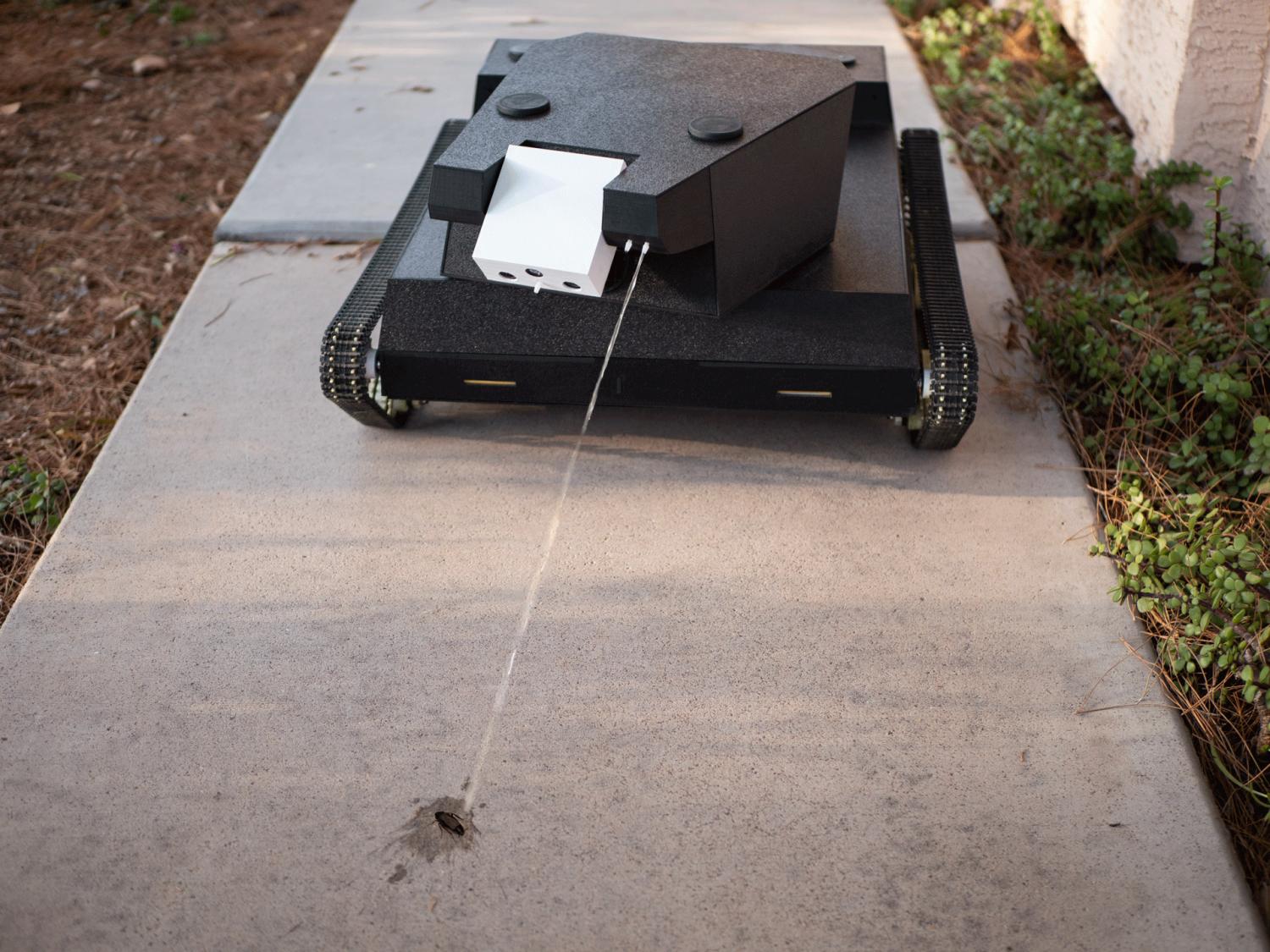 Yardroid Robot lawn mower, leaf blower, fertilizer, weed sprayer