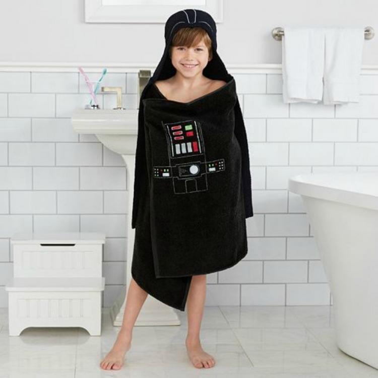 Star Wars Darth Vader Bath Towel Wrap Turns Your Kid Into Darth Vader After Bath-time